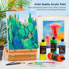 Shuttle Art Acrylic Paint, 15 Pack 16 Fl Oz (Pack of 15), 14+1 Colors