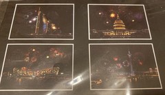 Yuelu Scratch Art Colorful FIREWORKS 4 Cards , 12” X8”
