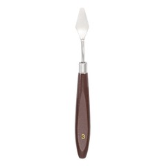 14mm #3 Painting Palette Knife Stainless Steel Spatula Wood Handle