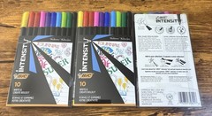 BIC Color Collection Intensity Fineliner Marker Pen, Assorted Colors 3 pks of 10