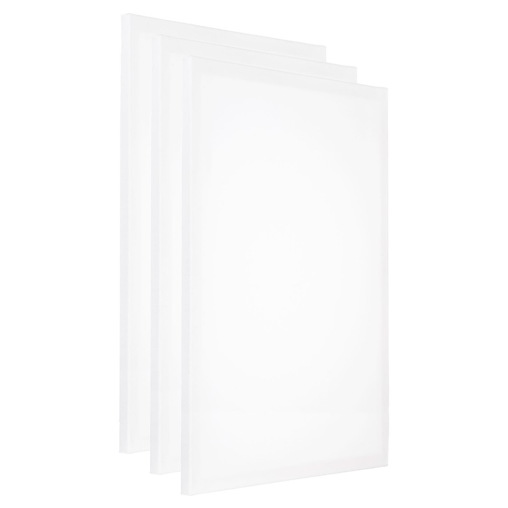 3Pack Painting Canvas Panels 16″x24″ Rectangle Blank Art Board White