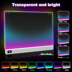 Rechargeable LED Drawing Board for Kids, Large 16″ Light up Drawing Pad with 8 R
