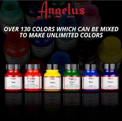 Angelus White Acrylic Leather Paint 4 Fl Oz Quick Dry Flexible Water Based