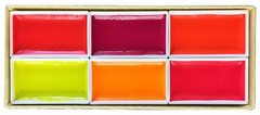 KISSHO GANSAI Japanese Watercolor Paint LUMI Accent 6 Colors Set