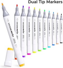 168 Colors Alcohol Markers – Dual Tip Markers for Kids or Adults in Coloring