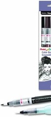 Portable Watercolor Brush Set, Black/Gray