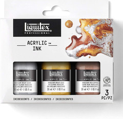 Professional Acrylic Ink, 1-Oz (30Ml), Iridescent Set, Set of 3