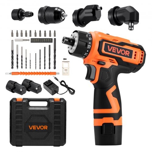 Cordless Drill Driver, 5-In-1, Metal Chuck, Dual-Speed Variable, Drill Drive…