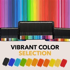 Castle Art Supplies 120 Colored Pencils Set | Soft Core Colored Leads for Adult