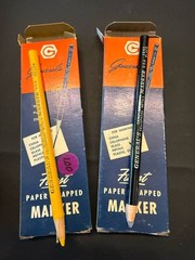 Vintage General’s China Marker Lot Black Yellow Paper Wrapped NOS