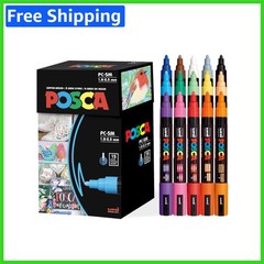 Versatile 15-Count Non-Toxic Paint Markers with Reversible Tips for All Surfaces