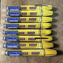 8- DYKEM MARKERS BRITE-MARK INDUSTRIAL ALL PURPOSE YELLOW