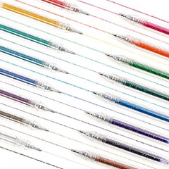 Grabie Glitter Gel Pens 18 Colors, Metallic Vibrant Sparkle Gel Pens for