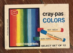 Vintage CRAY-PAS Colors Oil Sticks Crayons 12 CT XFP-12 Sakura Color Japan NOS