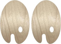 2 PCS Wooden Paint Palette Artist Palette Oil Paint Palette, Art Pallet for Pain