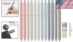Quick-Dry Black Gel Pens 12 Pcs Fine Point Writing