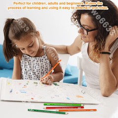 120 Color Premium Art Drawing Pencils for Adults Coloring Books Soft Core NEW