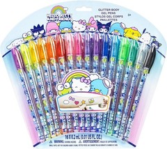 Hello Kitty 16-Piece Glitter Gel Pen Set for Creative Body Art & Fun Crafts