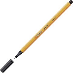 Stabilo Point 88 Black Fineliner Pens – 3pcs – Ideal for Sketching & Note-Taking