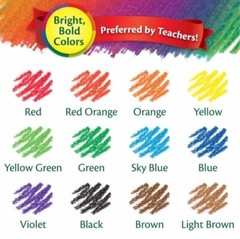 Crayola erasable colored pencils bulk 12 BROWN