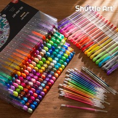 Shuttle Art 360 Pack Gel Pens Set, 180 Colors 1 Count (Pack of 360), 360