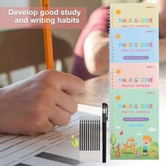 Magic Practice Copybook Number Book Reusable Pen Set Handwriting Gift For Kids