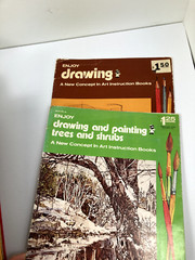 2 VTG Enjoy drawing & Painting Shurbs trees Craftint Books