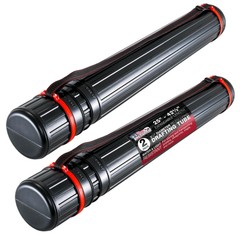 Drafting Drawing Poster Tube Telescoping Dia: 3-1/4″ Len: 25″ to 42 1/2″ – 2 Pk