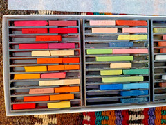 BIG LOT Vtg Artist PASTELS Prismacolor Eberhard Faber Weber Costello FREE Shipng