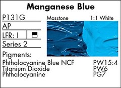 Grumbacher Pre-Tested Oil Paint, 37ml/1.25 oz., Manganese Blue (P131G)