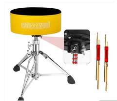 Drum Throne 5 Inch Thick Padded Velvet Top Comfortable Guitar Stool Heavy Duty D