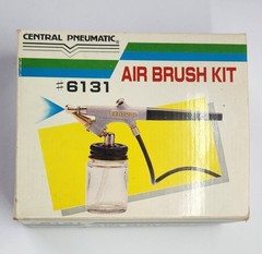 Central Pneumatic Air Brush Kit 15-50 PSI # 6131 Spray Pattern 1/4″ – 1-1/2″ O/B