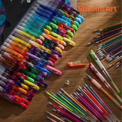 Shuttle Art 260 Pack Gel Pens Set, 130 Colors with 130 Refills for Adults Colori