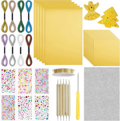Metal Embossing Kit, 25 Sheets Aluminum Embossing Foil Sheets, Art Craft Decorat