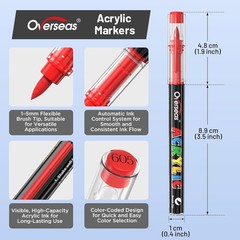 Complete 120-Color Acrylic Marker Set – Brush Tip Pens for Creative Masterpieces