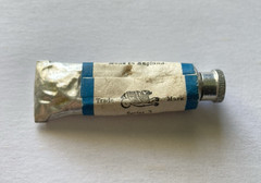 Vintage Winsor & Newton MANGANESE BLUE metal water color paint tube