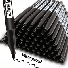 6Pcs Permanent Marker Pens Waterproof Ink Sketch Drawing Art School Set