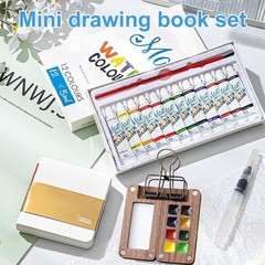 Pocket Artist Watercolor Travel Set Mini Watercolor Paint Set for Artist Outdoor