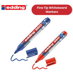 Edding 360 Whiteboard Markers Smooth Writing Office Marker Durable Ink Pack of 8