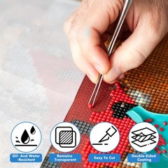 300 Pieces Diamond Painting Release Paper, Double-Sided Non-Stick White