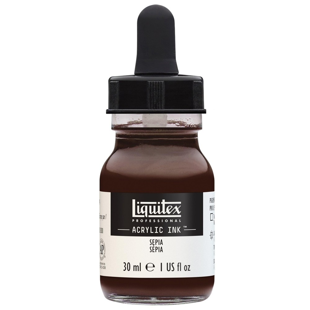Liquitex Professional Acrylic Ink, 1-oz (30ml) Jar, Sepia