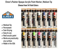 Elmer’s Painters Acrylic Paint Marker, Blister Carded, Medium Tip
