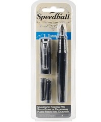 Speedball Calligraphy Fountain Pen 1.1mm-Black – BUY MORE & SAVE!!