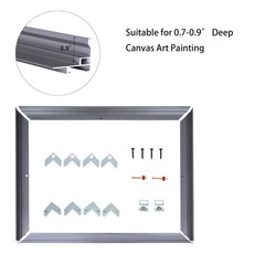 DIY Metal Canvas Floating Frame 36×36 for 0.6-0.9 Deep Paintings