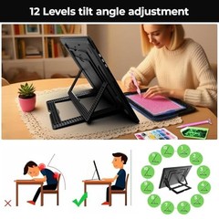 Zocelight Rechargeable A3 Light Board with Built-in Stand & Bag,Super Bright …