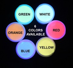 UV INVISIBLE PAINT in RED GREEN YELLOW BLUE WHITE ORANGE 2oz