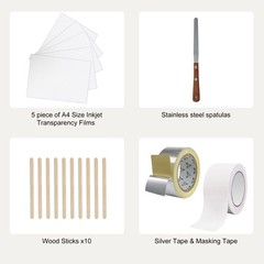 VEVOR Screen Printing Kit Silk Screen Printing Frames 8×10/10x14in 110 Mesh 2pcs