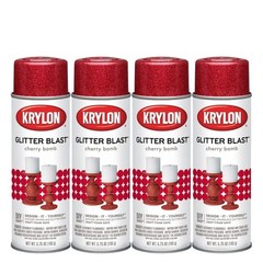KRYLON 3806 — Glitter Blast Cherry Bomb 5.75 oz 4 Pack