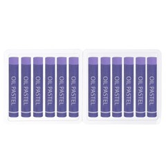 Light Purple Oil Pastels, 12Pcs Soft Oil Crayons Creamy Pastels Stick Art