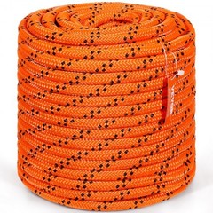 Double Braided Polyester Rope, 3/4 in x 220 ft, 24 Strands, 12700 LBS Breaki…